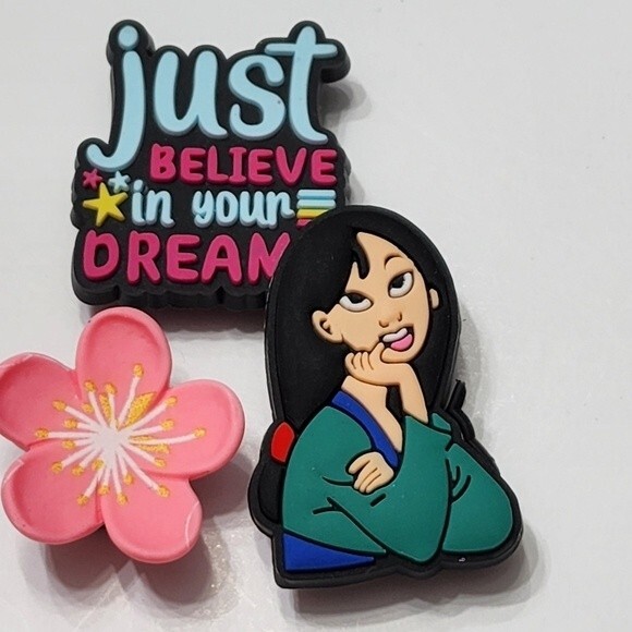 Shoe Charms Disney "Mulan " Set of 3 - Picture 2 of 2